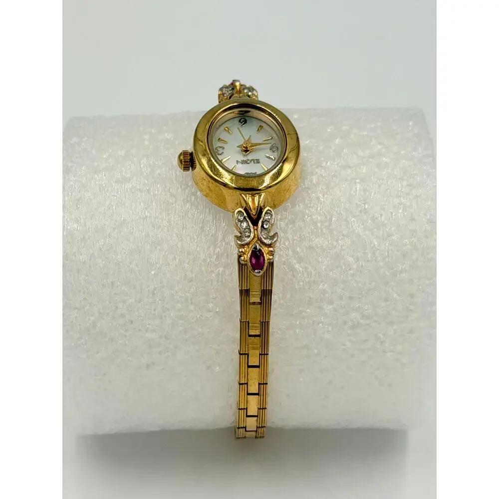 Elgin Women's Petite Genuine Ruby Watch Model EG8077 NEW BATTERY